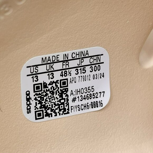 Adidas Originals adiFOM IIInfinity Mule Slides Beige Men’s Size 13 - Picture 9 of 11